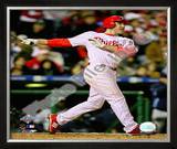 Chase Utley Game 3 of the 2008 MLB World Series Framed Photographic Print