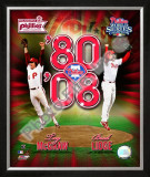 Tug McGraw & Brad Lidge Framed Photographic Print