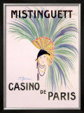 Mistinguett, Casino de Paris Framed Giclee Print by Charles Gesmar