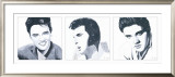 Elvis Triptych Prints by Bob Celic