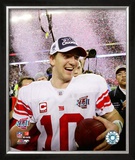 Eli Manning - Super Bowl XLII Framed Photographic Print