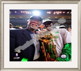 Kevin Garnett & Bill Russell, Game Six of the 2007-08 NBA Finals Framed Photographic Print