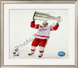 Pavel Datsyuk with the Stanley Cup, Game 6 of the 2008 NHL Stanley Cup Finals; 29 Framed Photographic Print