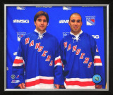 Chris Drury and Scott Gomez Framed Photographic Print