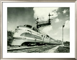 Railroad Train Engine Framed Giclee Print