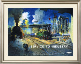 Service to Industry Framed Giclee Print by Terence Tenison Cuneo