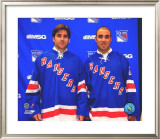 Chris Drury and Scott Gomez Framed Photographic Print