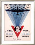Victory, Franklin D. Roosevelt Framed Giclee Print by Jean Carlu