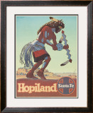 Santa Fe Railroad: Hopiland, c.1940's Framed Giclee Print by Don Perceval