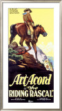 Art Acord Riding Rascal Cowboy Framed Giclee Print