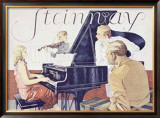 Steinway Framed Giclee Print by Werner Von Axster-Heudtlass