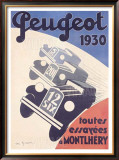 Peugeot Framed Giclee Print by A. N. Girard