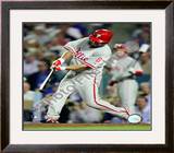 Shane Victorino 2008 NLCS Game 4 Home Run Framed Photographic Print