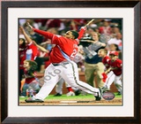 Prince Fielder 2009 Home Run Derby Framed Photographic Print
