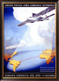 Deutches Lufthana Framed Giclee Print by Von Axster-Heudtlass