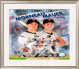 Joe Mauer & Justin Morneau Framed Photographic Print