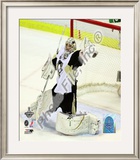 Marc-Andre Fleury Game 7 of the 2008-09 NHL Stanley Cup Finals Framed Photographic Print