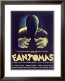 Fantomas, Sci-Fi Movie Poseter Framed Giclee Print