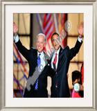 Democratic Presidential candidate Barack Obama & Vice Presidential candidate Joe Biden, Democratic Framed Photographic Print
