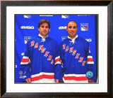 Chris Drury and Scott Gomez Framed Photographic Print