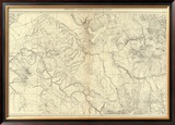 Western Colorado and Part of Utah, c.1881 Framed Giclee Print by F. V. Hayden