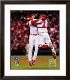 Adam Wainwright And Yadier Molina Framed Photographic Print