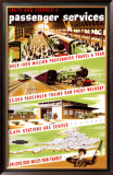 Facts and Figures, No 1, Passenger Services Framed Giclee Print by Longman 
