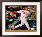 Chase Utley Game 3 of the 2008 MLB World Series Framed Photographic Print