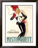 Mistinguett Framed Giclee Print by Jean-Dominque Van Caulaert