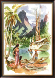 Tahiti Framed Giclee Print by Louis Macouillard