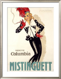 Mistinguett Framed Giclee Print by Jean-Dominque Van Caulaert
