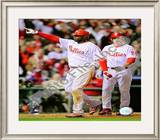 Ryan Howard & Chase Utley Game 4 of the 2008 MLB World Series Framed Photographic Print