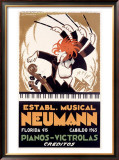Neumann Framed Giclee Print by Achille Luciano Mauzan
