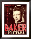 Josephine Baker Framed Giclee Print by Soler 
