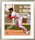 Dustin Pedroia 2008 Fielding Action Framed Photographic Print