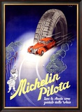 Michelin, Pilota, c.1930 Framed Giclee Print by Hrast 