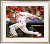 Shane Victorino Game 5 of the 2008 MLB World Series Framed Photographic Print