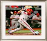 Chase Utley Game one of the 2008 MLB World Series Home Run Framed Photographic Print