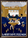 Nord-Wagons Lits-PLM Framed Giclee Print by Jean-raoul Naurac