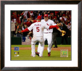 Albert Pujols And Scott Rolen Framed Photographic Print