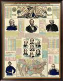 The National Political Chart, Civil War, c.1861 Framed Giclee Print by H. H. Lloyd