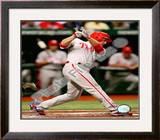 Chase Utley Game one of the 2008 MLB World Series Home Run Framed Photographic Print