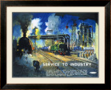 Service to Industry Framed Giclee Print by Terence Tenison Cuneo