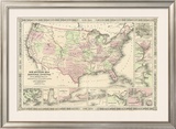 New Military Map of the United States, 1861 Limited Edition Framed Print