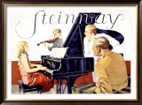 Steinway Framed Giclee Print by Werner Von Axster-Heudtlass