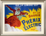 Phenix Electric Framed Giclee Print by E. Gallice