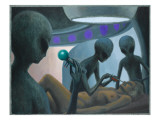 UFO Abductions Giclee Print by Michael Buhler