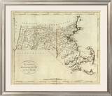 State of Massachusetts, c.1796 Framed Giclee Print by John Reid