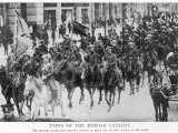 A Parade of Russian Cavalry Many of Whom Carry Flags or Lances Photographie par Philip Talmage