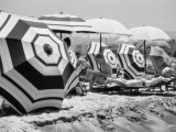Sun Shades on the Beach at Kos, Greece Photographic Print by Vanessa Wagstaff